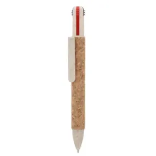 Ball pen 4-color Cork - LT87523 (gadzety reklamowe)
